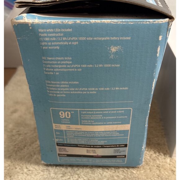 EZ Solar LED Step Light Motion Activated Outdoor Fixture READ - Picture 2 of 8